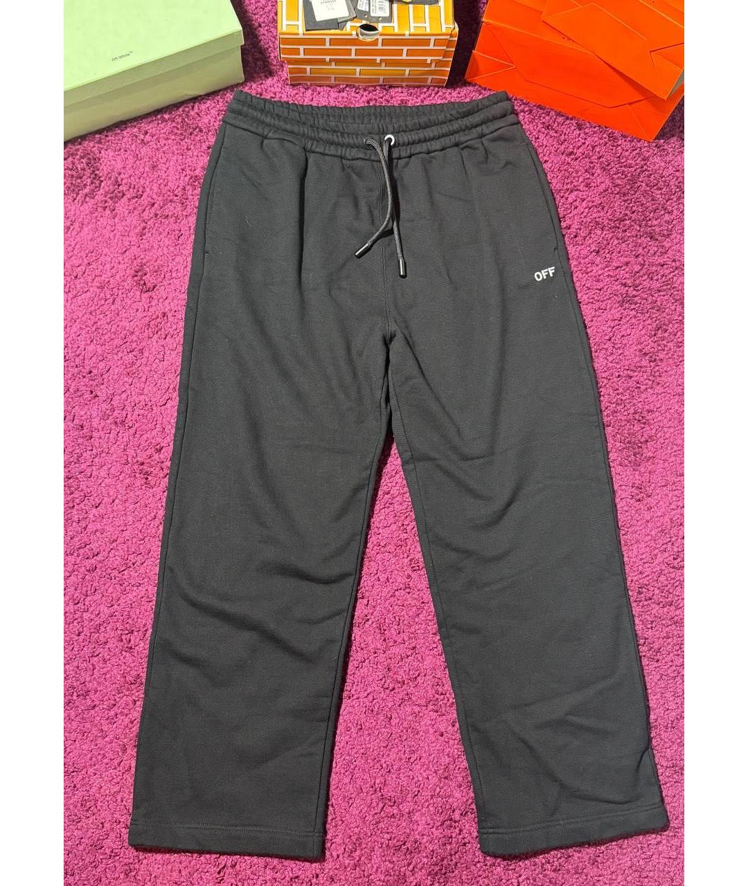 OFF-WHITE Черные повседневные брюки, фото 5