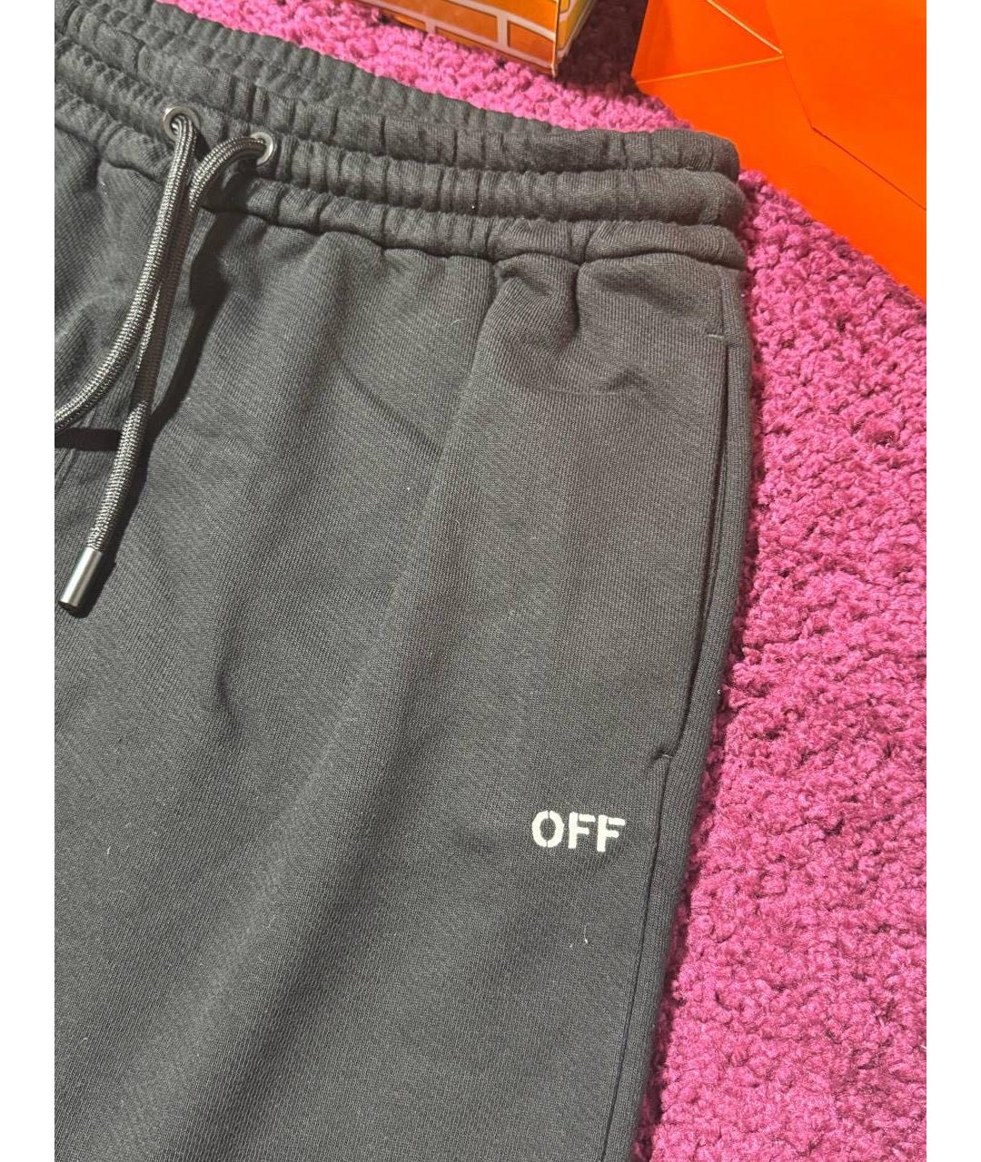 OFF-WHITE Черные повседневные брюки, фото 3