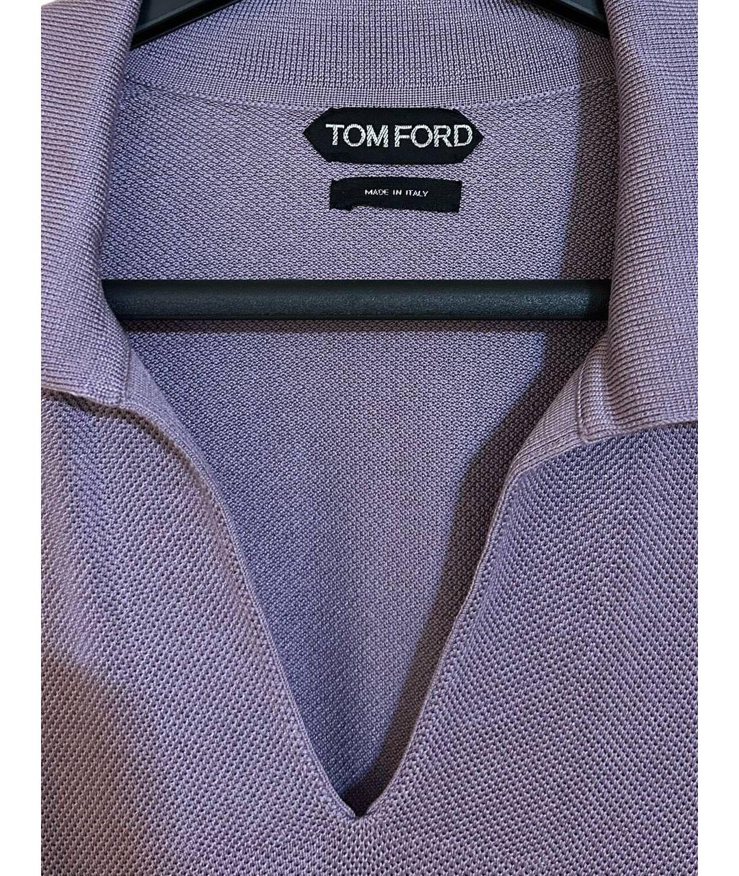 TOM FORD Фиолетовый хлопковый джемпер / свитер, фото 3