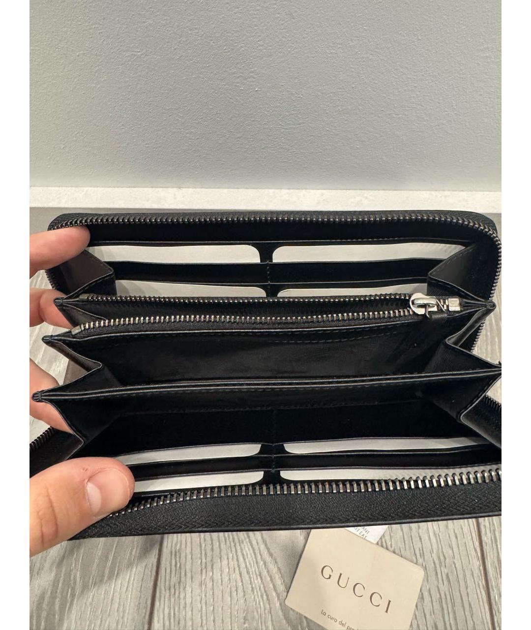 GUCCI Черный кошелек, фото 6