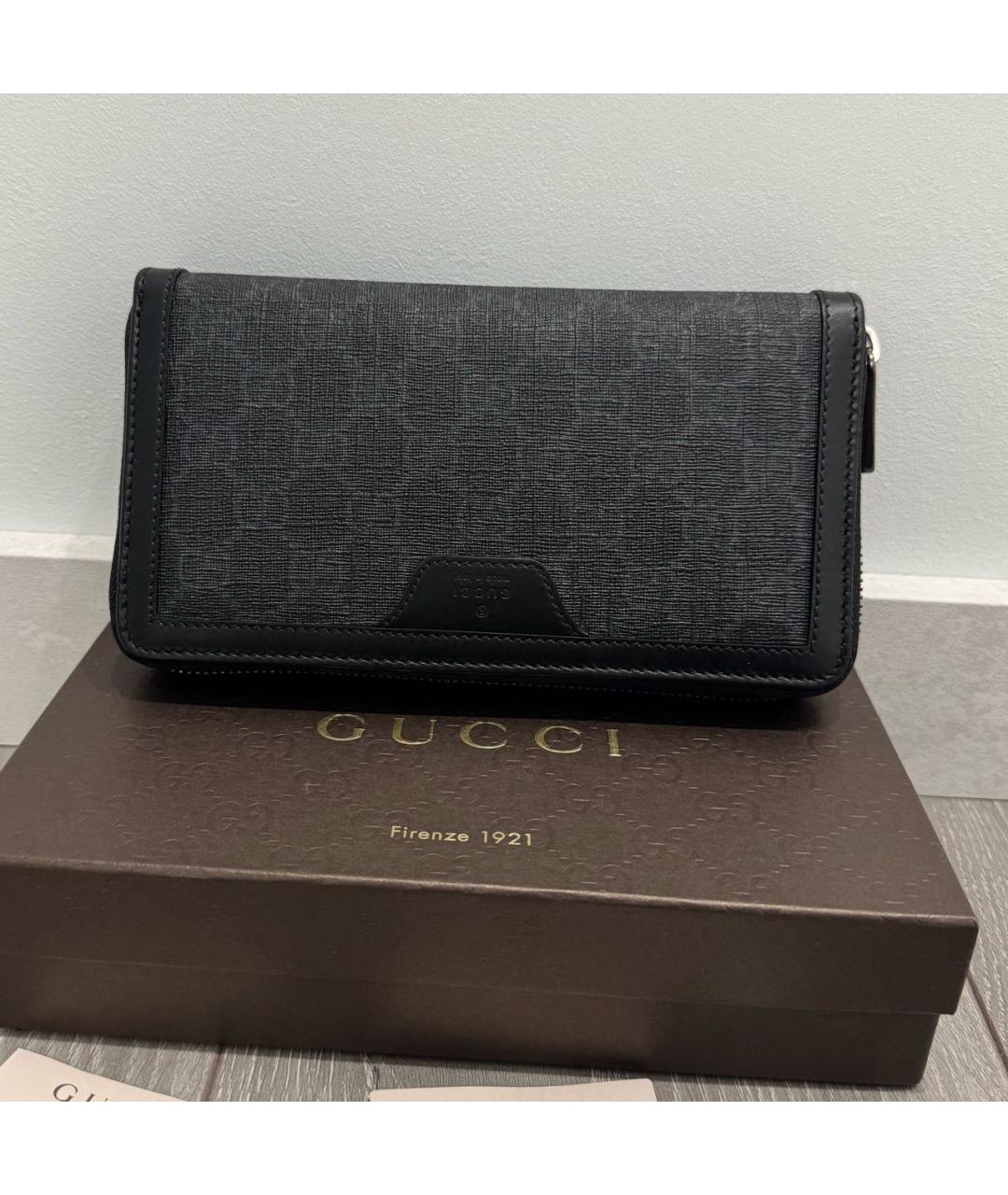 GUCCI Черный кошелек, фото 9