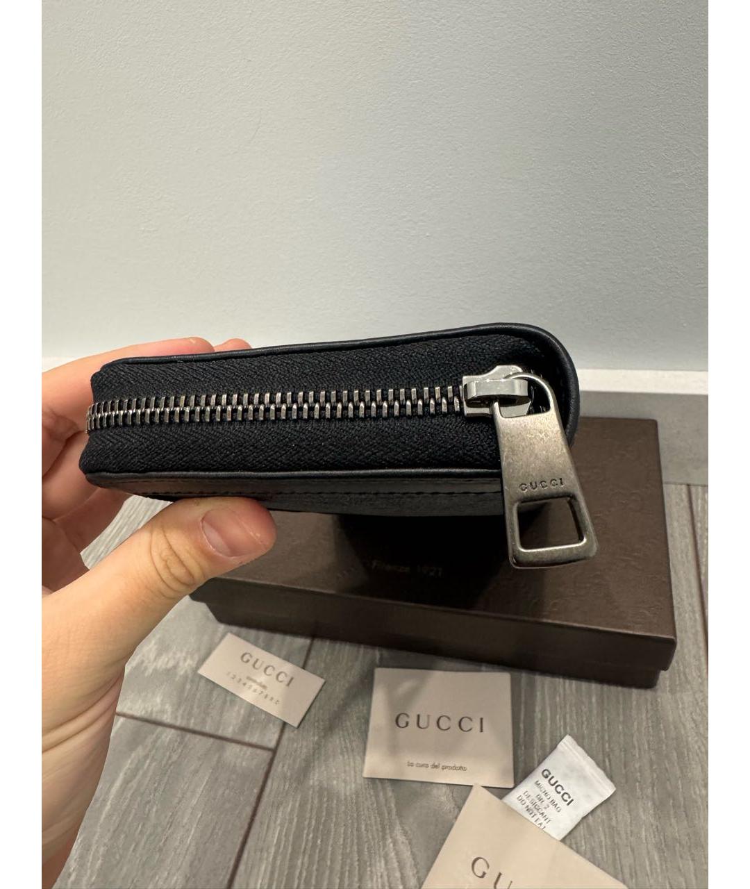 GUCCI Черный кошелек, фото 4