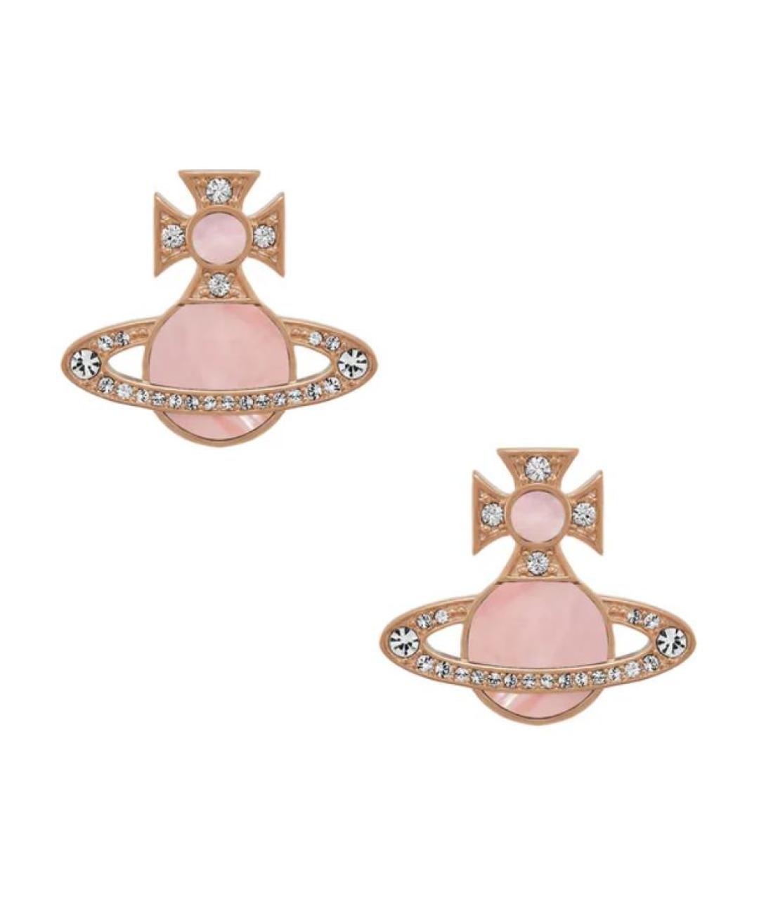 VIVIENNE WESTWOOD Золотые металлические серьги, фото 3