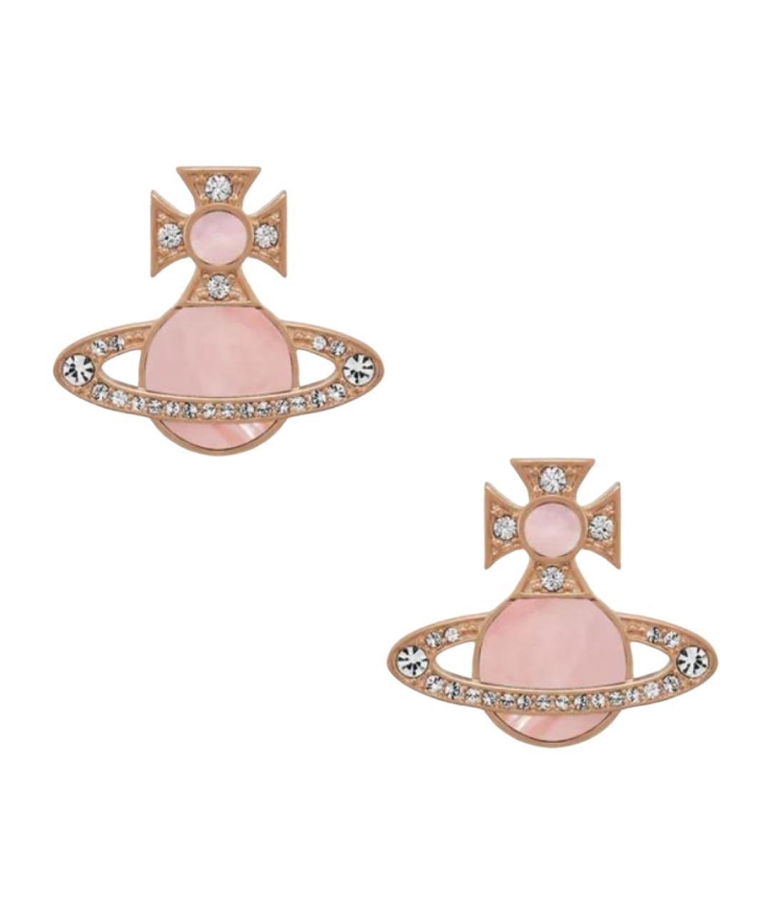 VIVIENNE WESTWOOD Золотые металлические серьги, фото 1