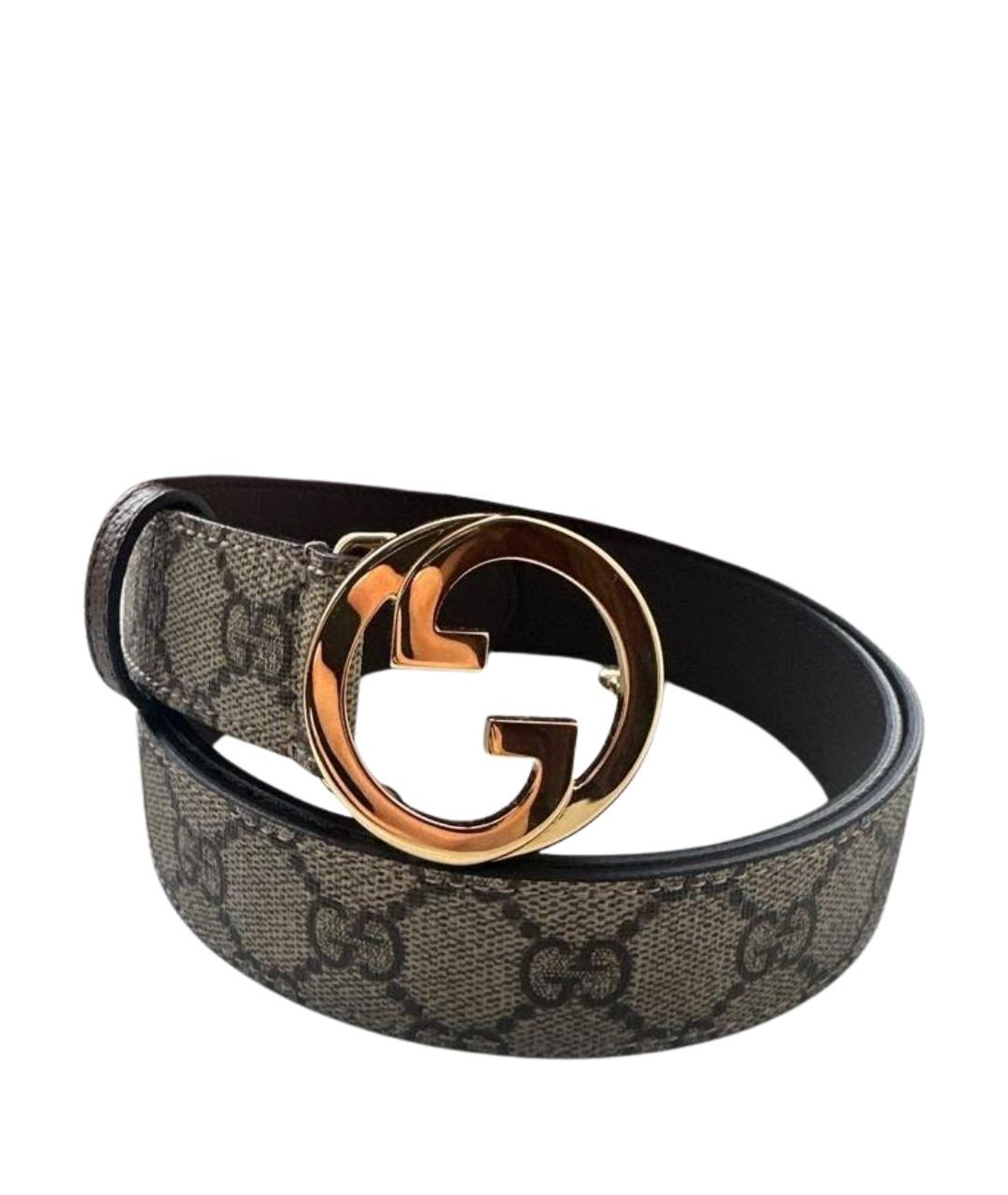 GUCCI Бежевый ремень, фото 1