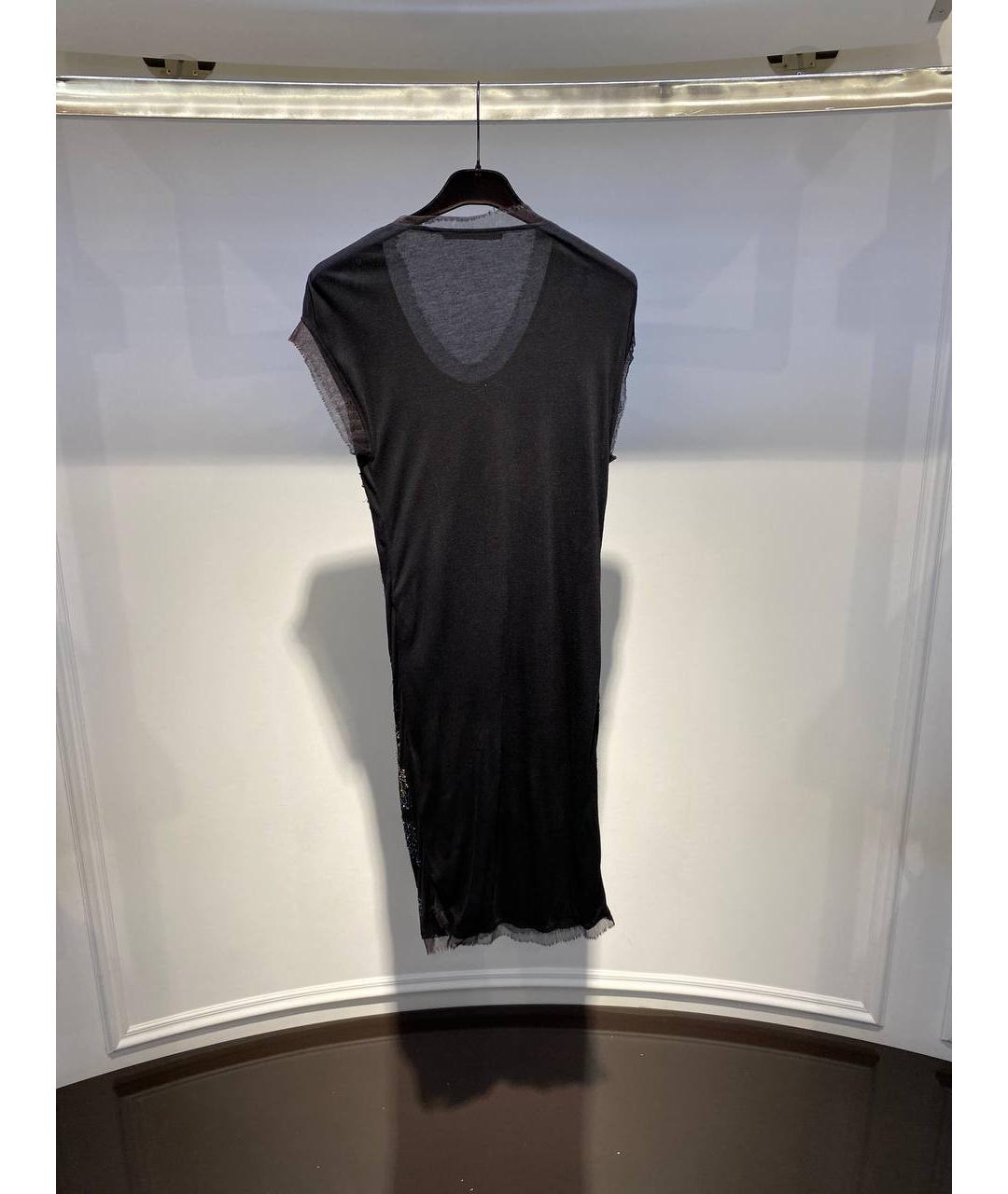 ROBERTO CAVALLI Черное вискозное коктейльное платье, фото 3