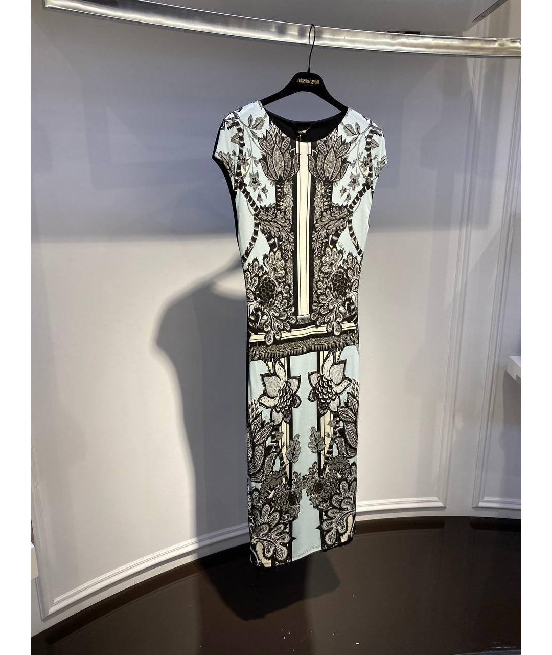 ROBERTO CAVALLI Мульти вискозное коктейльное платье, фото 2