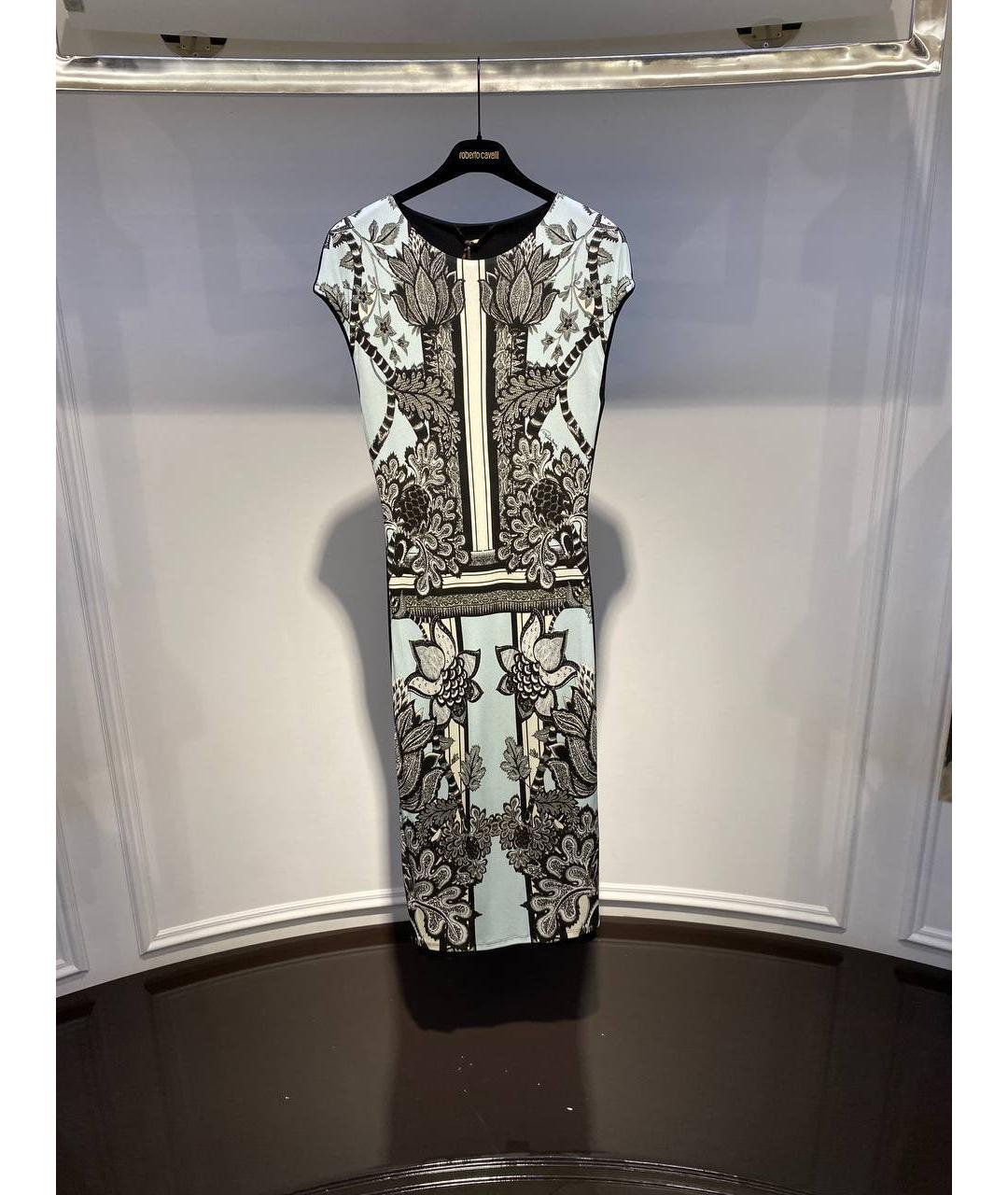 ROBERTO CAVALLI Мульти вискозное коктейльное платье, фото 4