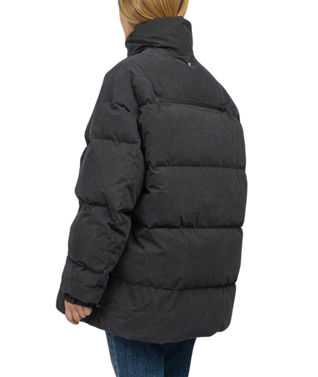 BOTTEGA VENETA Черный хлопковый пуховик, фото 6