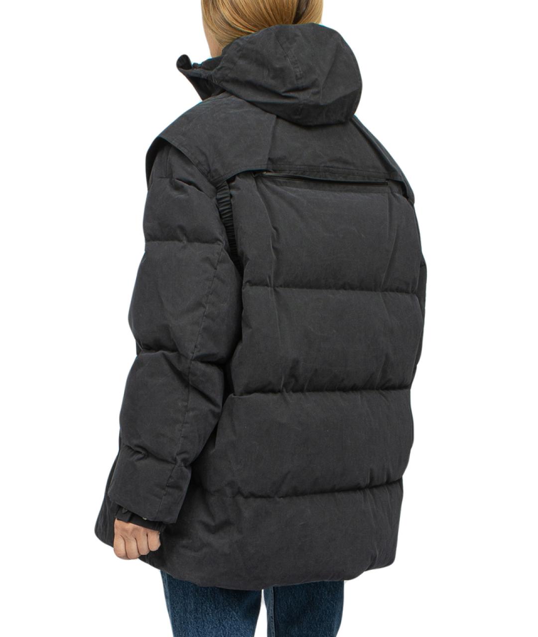 BOTTEGA VENETA Черный хлопковый пуховик, фото 5