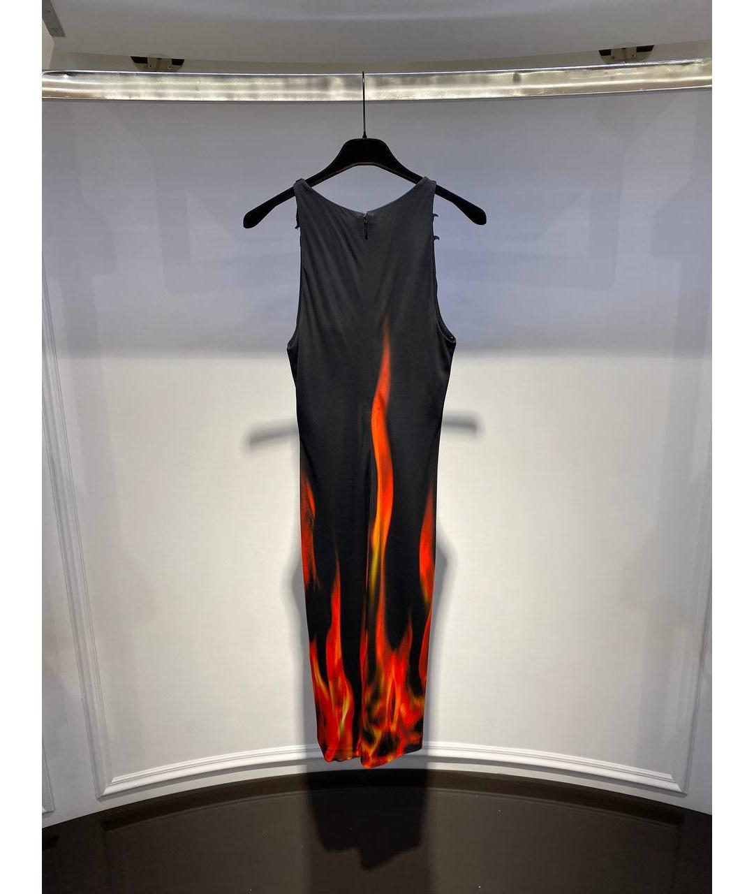 ROBERTO CAVALLI Черное вискозное вечернее платье, фото 3