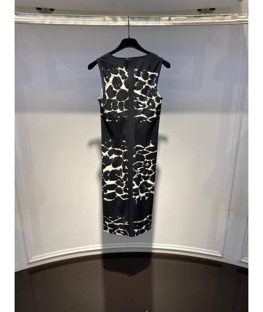 ROBERTO CAVALLI Черное вискозное коктейльное платье, фото 3