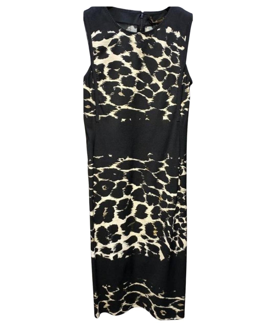 ROBERTO CAVALLI Черное вискозное коктейльное платье, фото 1