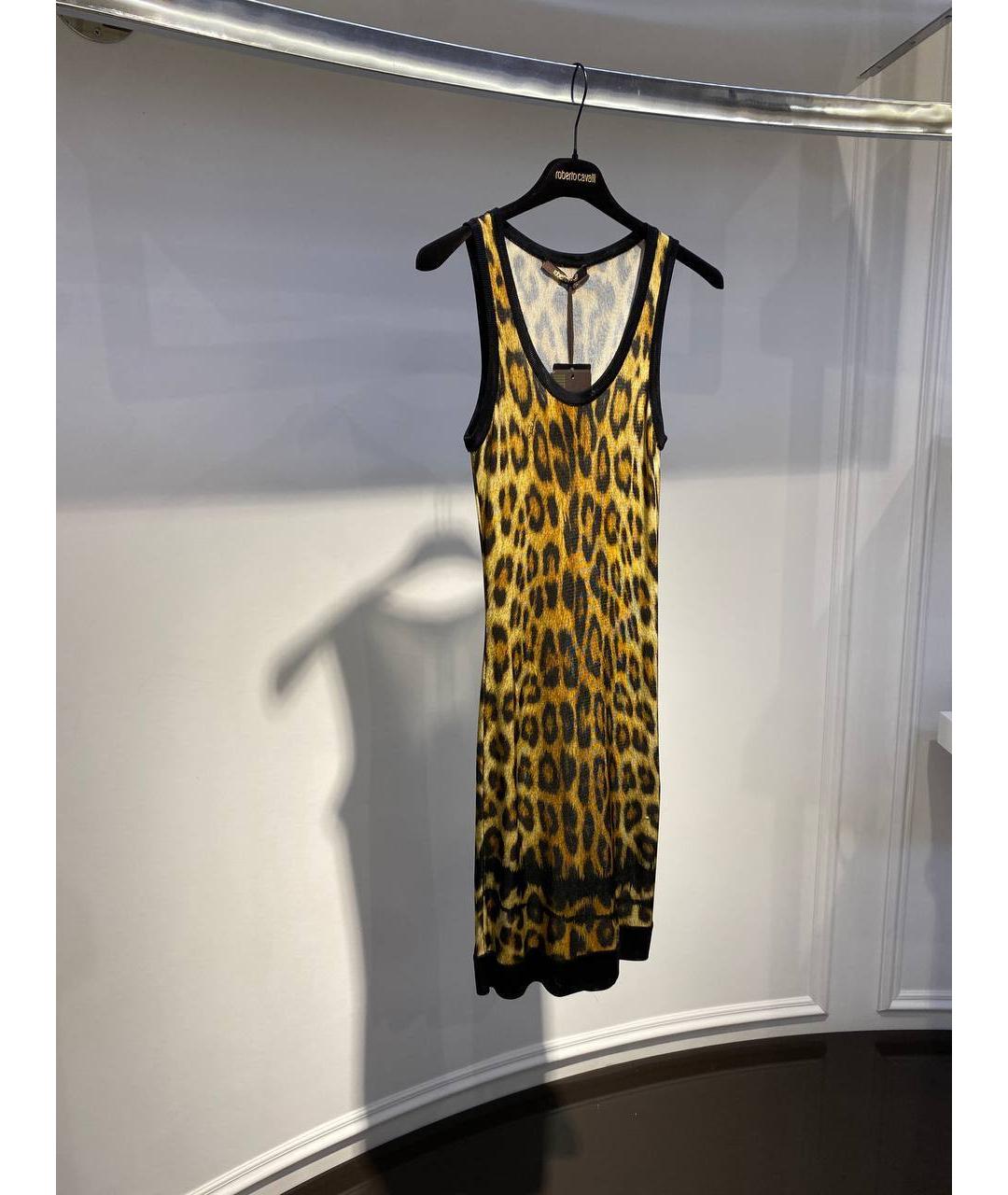 ROBERTO CAVALLI Мульти вискозное повседневное платье, фото 2