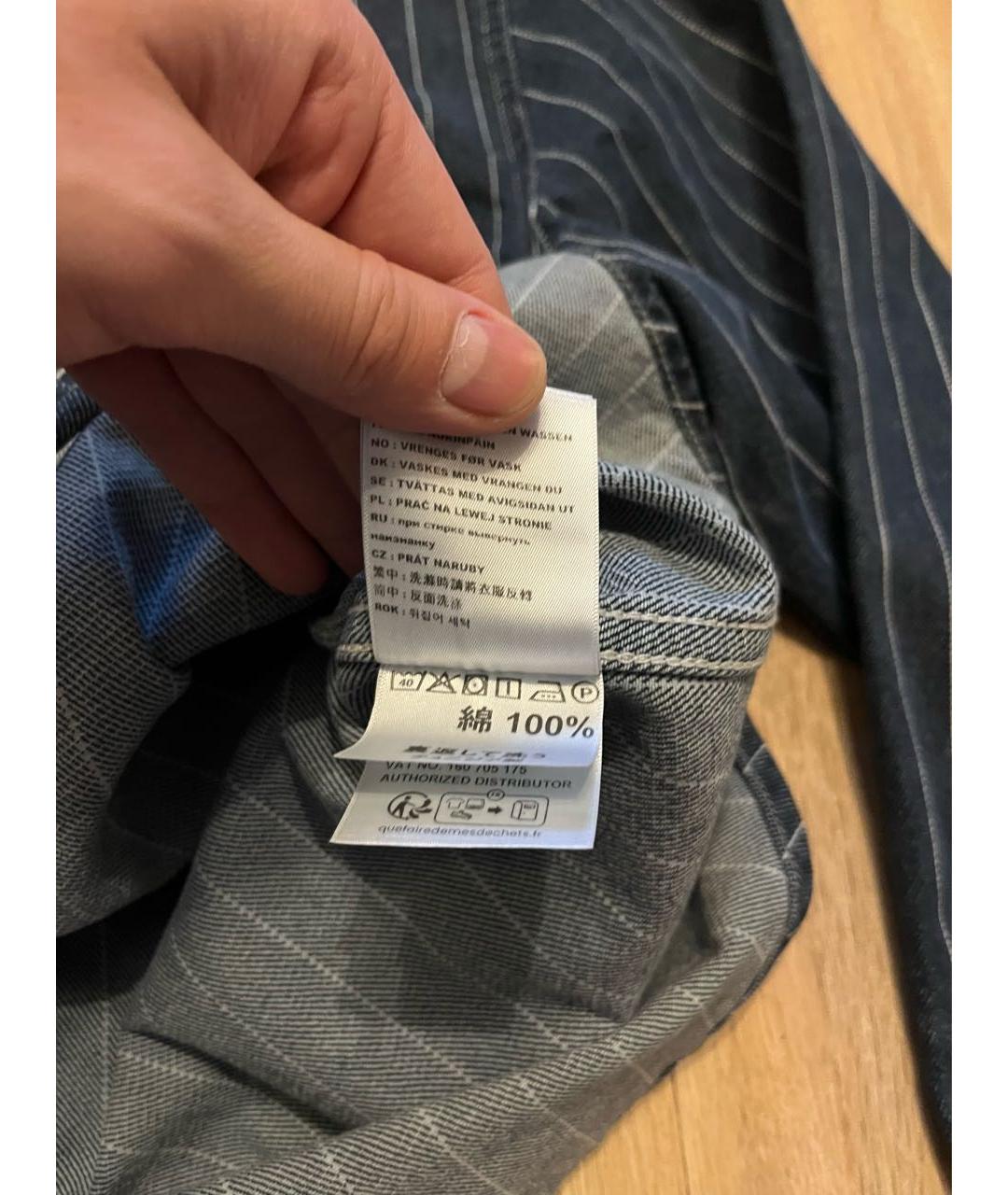 CARHARTT WIP Темно-синяя хлопковая кэжуал рубашка, фото 5