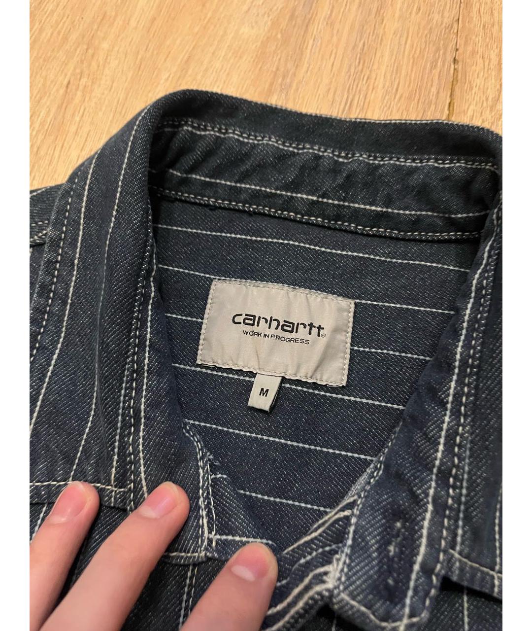 CARHARTT WIP Темно-синяя хлопковая кэжуал рубашка, фото 3