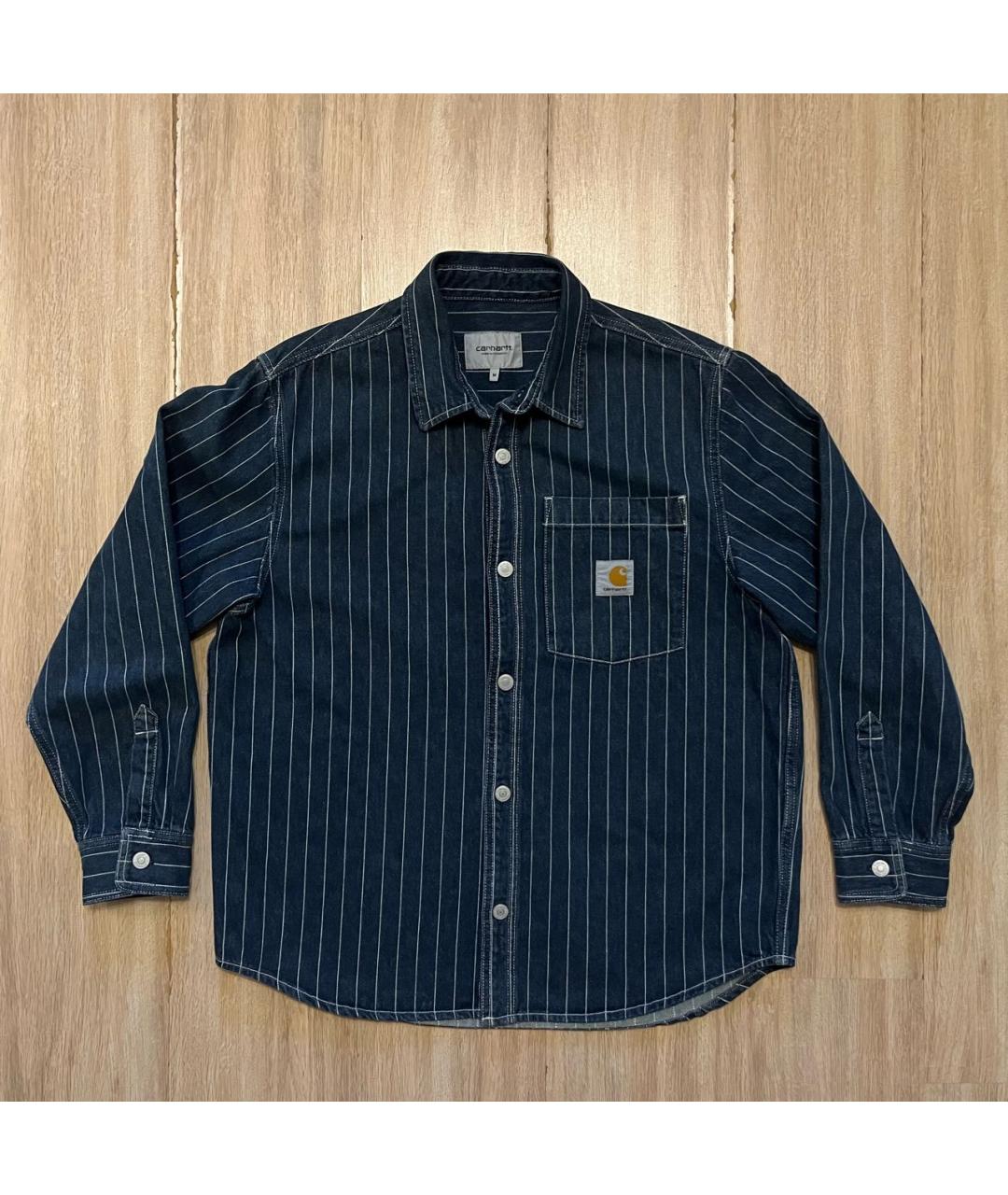 CARHARTT WIP Темно-синяя хлопковая кэжуал рубашка, фото 6