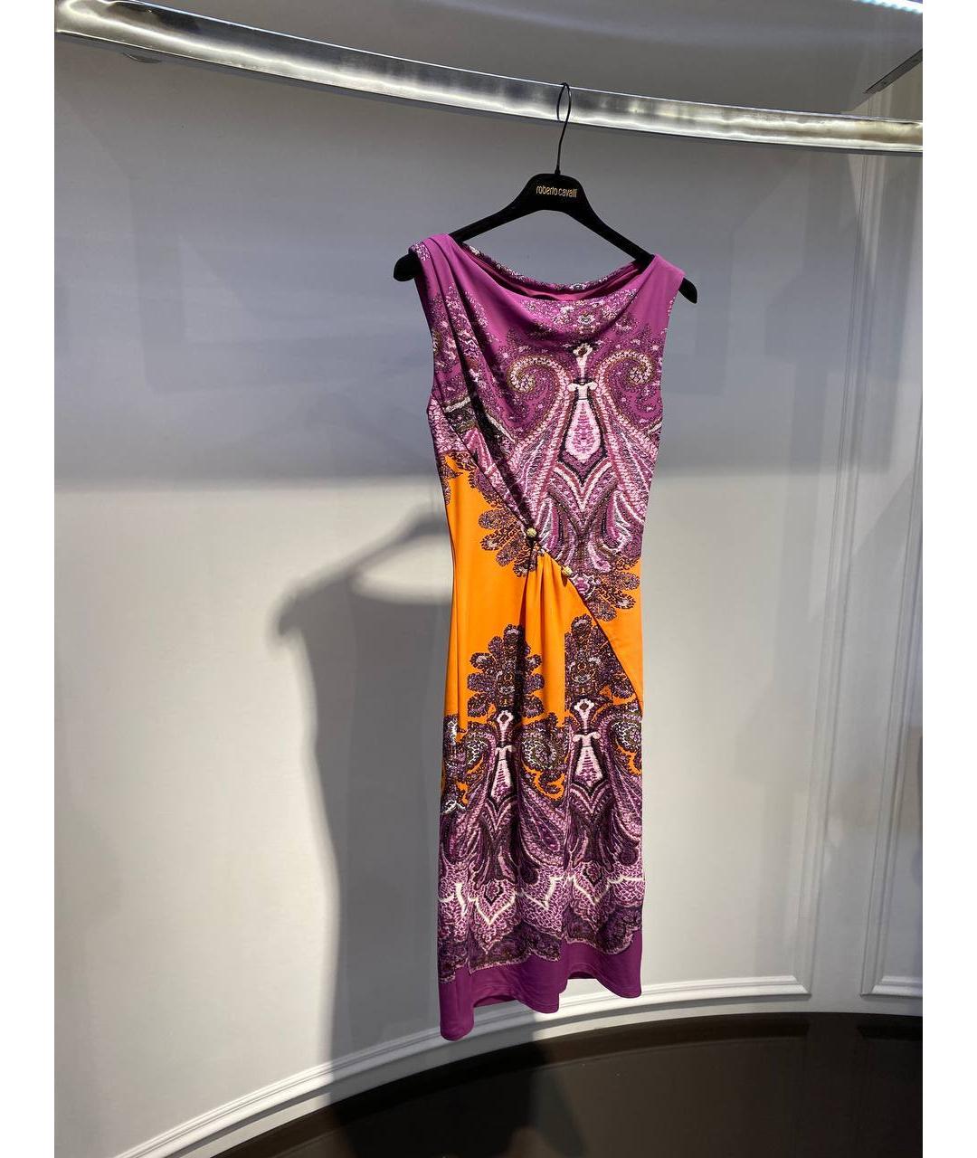 ROBERTO CAVALLI Мульти полиамидовое коктейльное платье, фото 2