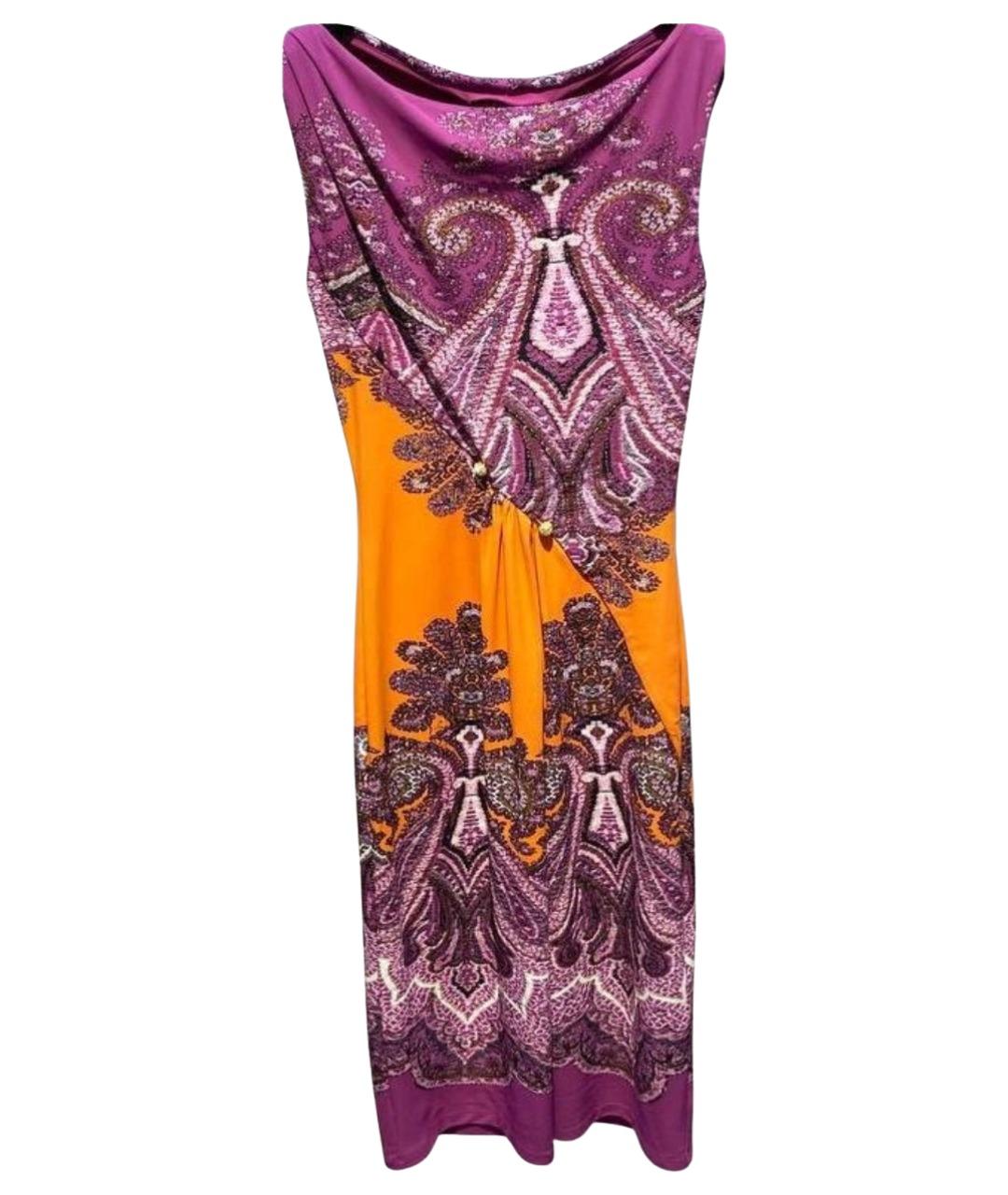 ROBERTO CAVALLI Мульти полиамидовое коктейльное платье, фото 1