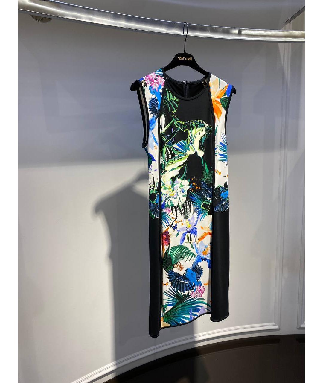 ROBERTO CAVALLI Мульти вискозное коктейльное платье, фото 2