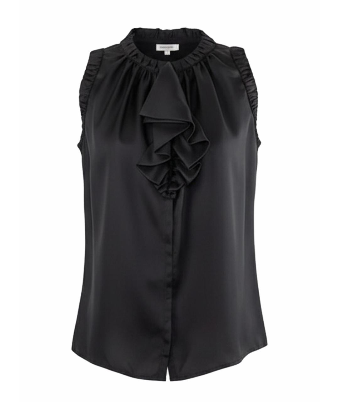 LOUIS VUITTON Черная шелковая футболка, фото 1