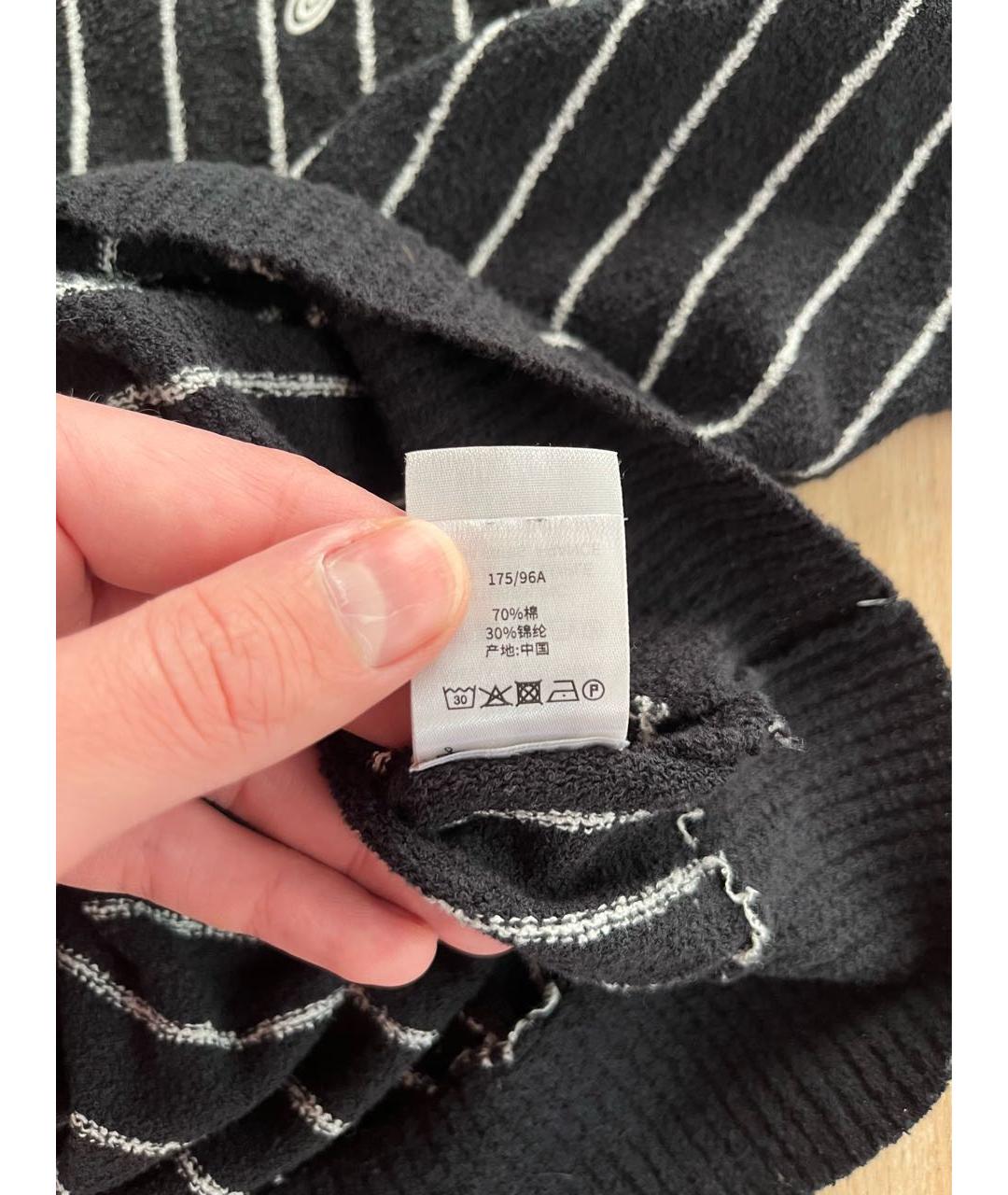 STUSSY Черный хлопковый кардиган, фото 6