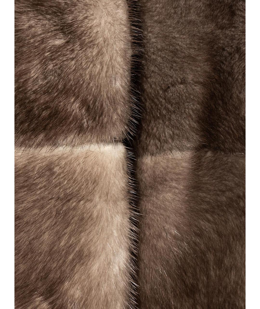 NO NAME Серый меховой жилет, фото 3