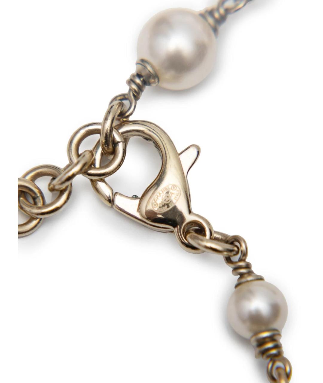 CHANEL Черное металлическое колье, фото 3