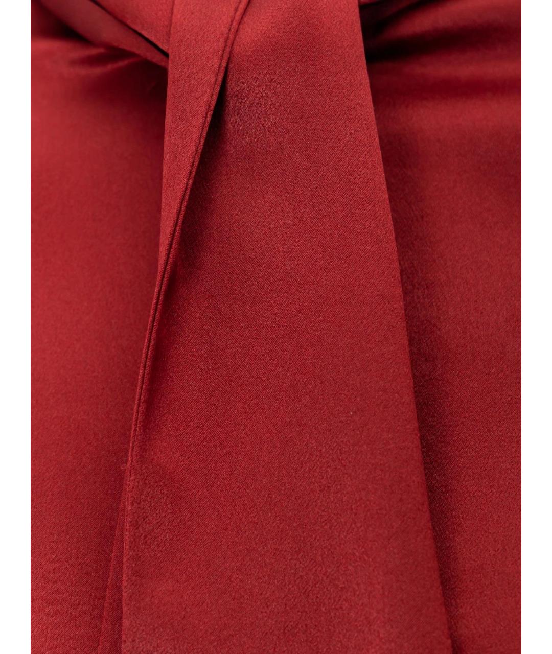 SAINT LAURENT Красная шелковая блузы, фото 4