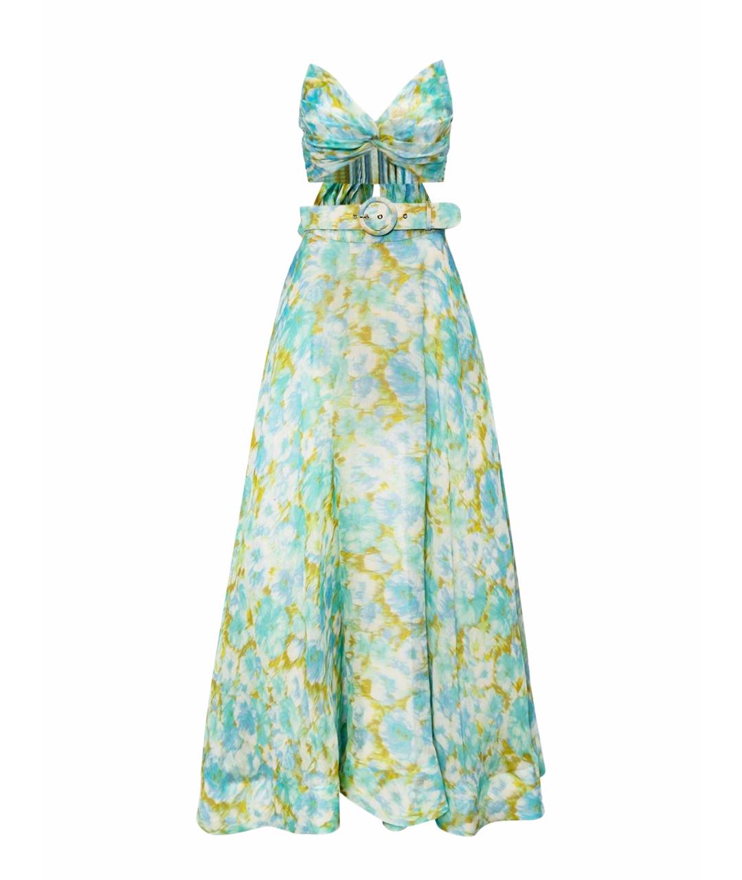 ZIMMERMANN Голубой льняной костюм с брюками, фото 1