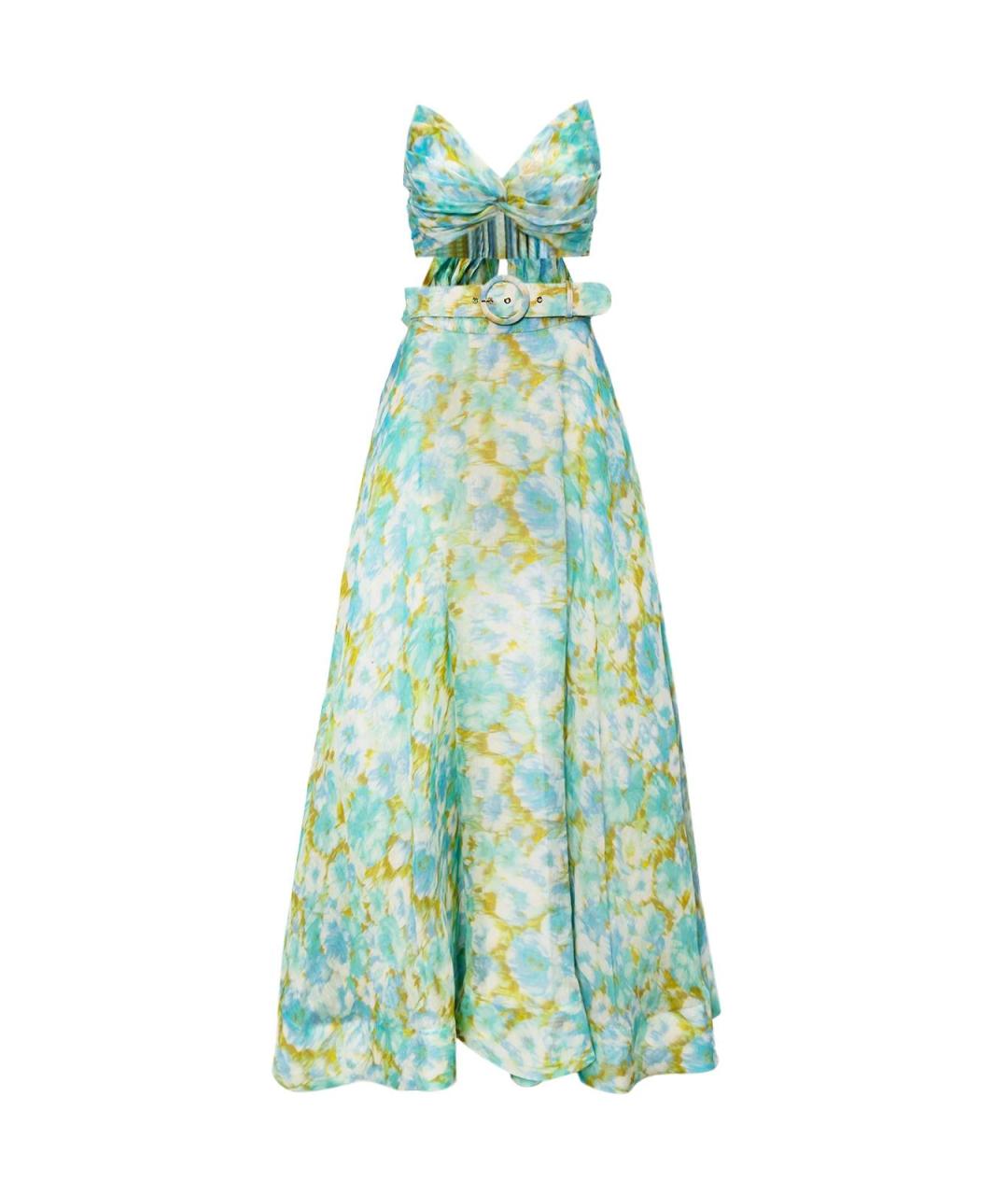 ZIMMERMANN Голубой льняной костюм с брюками, фото 4