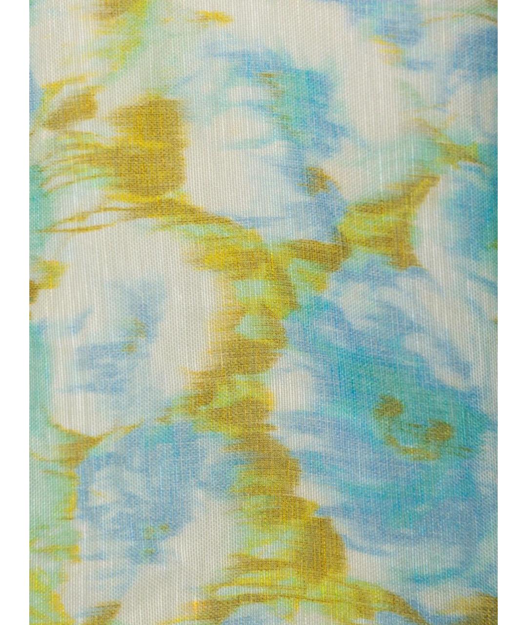 ZIMMERMANN Голубой льняной костюм с брюками, фото 3