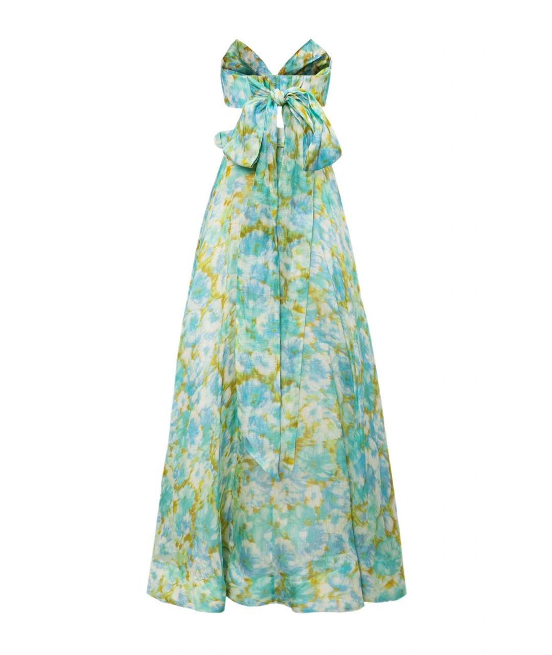 ZIMMERMANN Голубой льняной костюм с брюками, фото 2