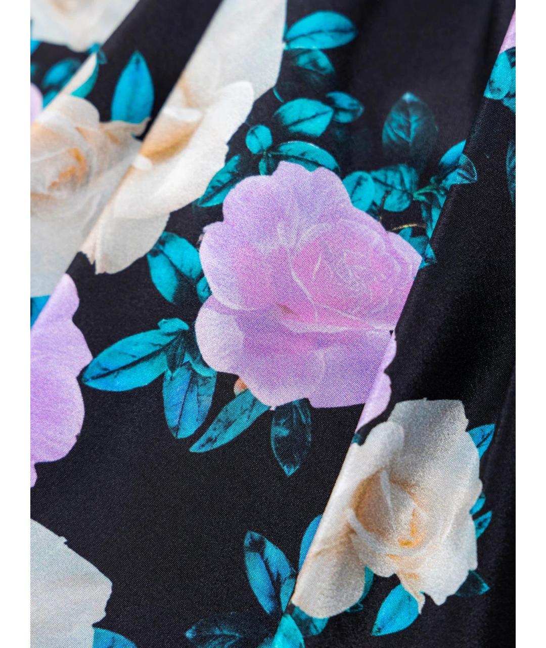 GIUSEPPE DI MORABITO Черное шелковое повседневное платье, фото 4