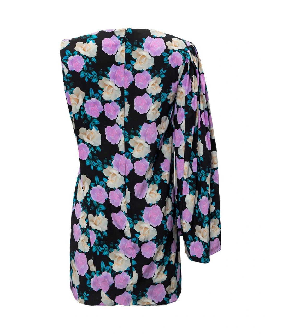 GIUSEPPE DI MORABITO Черное шелковое повседневное платье, фото 3