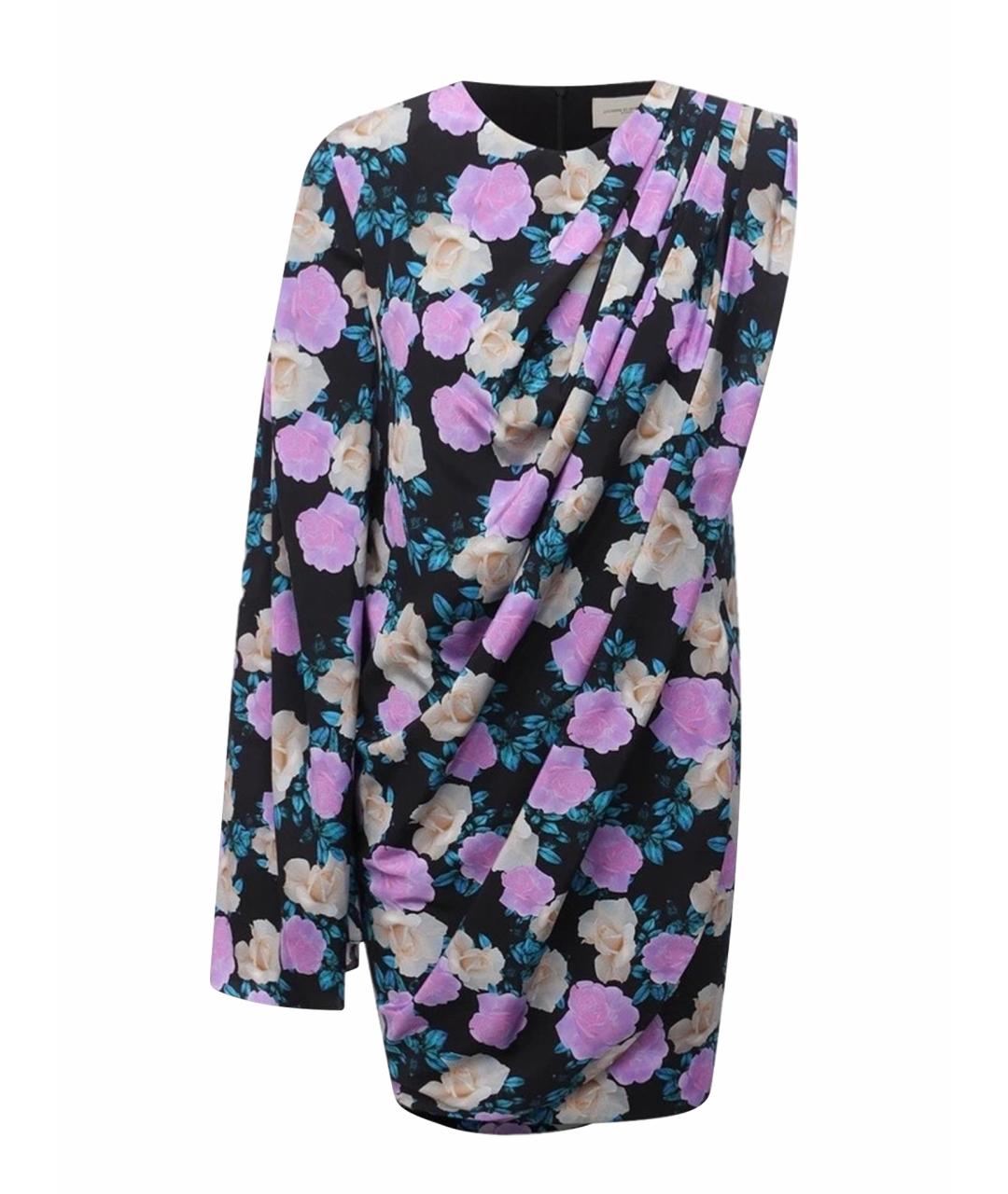 GIUSEPPE DI MORABITO Черное шелковое повседневное платье, фото 1