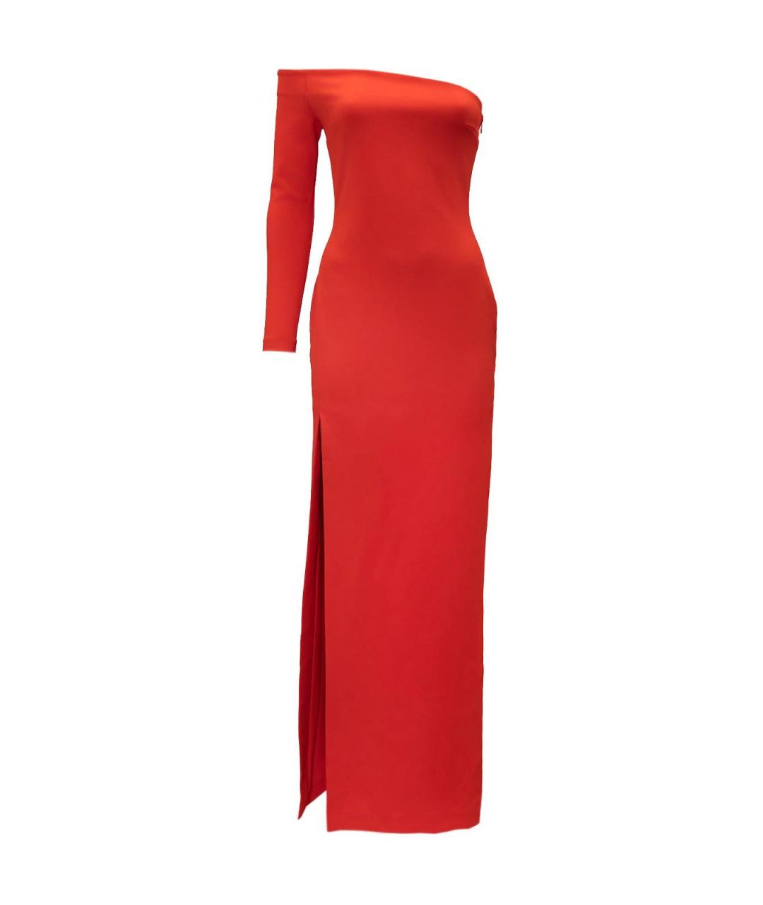 SOLACE LONDON Красное полиэстеровое повседневное платье, фото 4