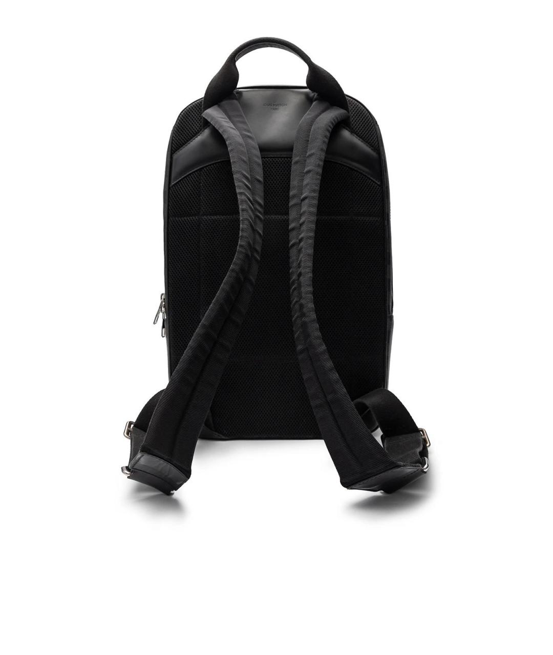 LOUIS VUITTON Черный кожаный рюкзак, фото 3