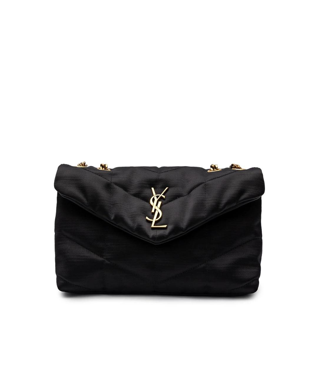 SAINT LAURENT Черная тканевая сумка через плечо, фото 6