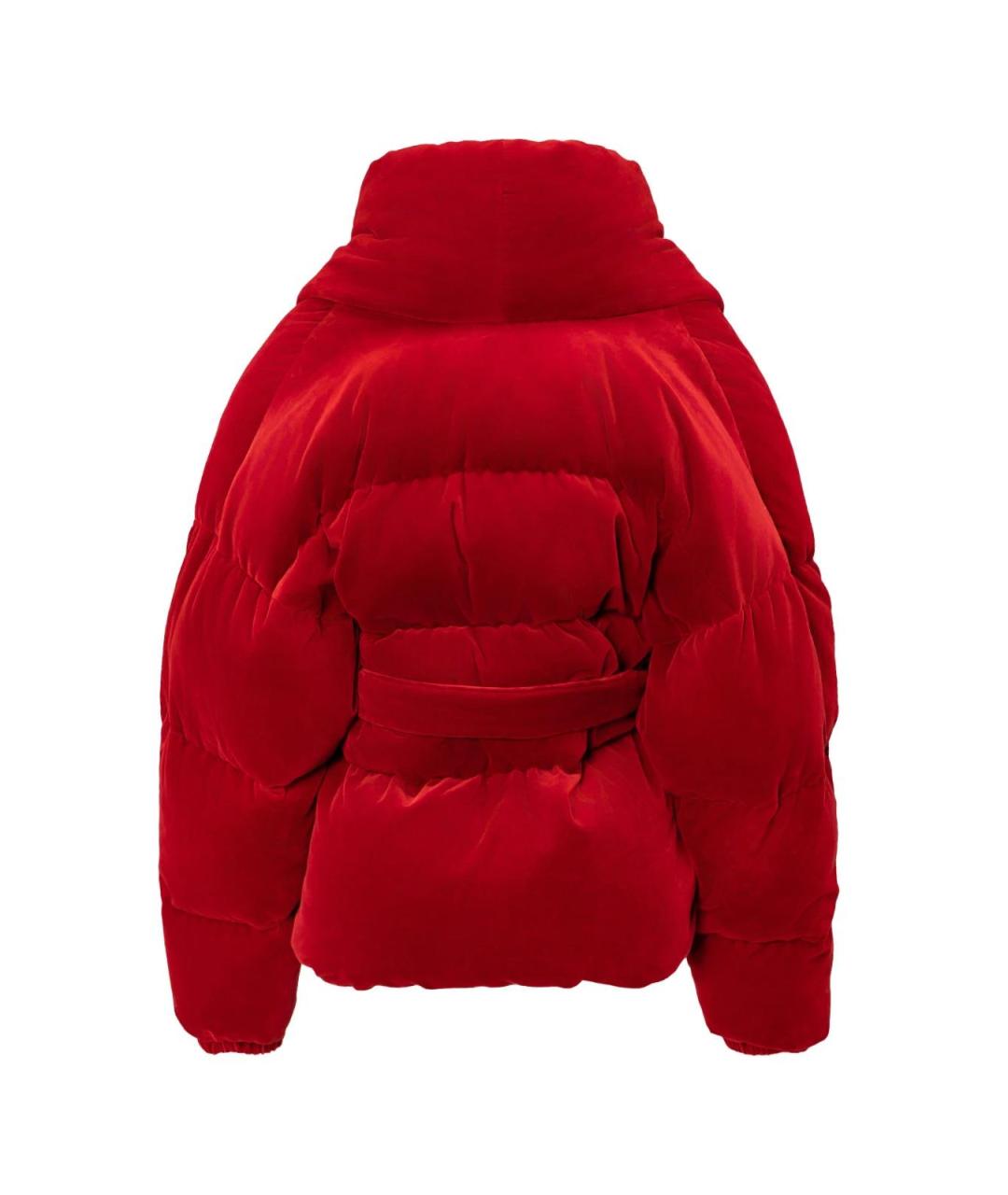 ALEXANDRE VAUTHIER Красный бархатный пуховик, фото 2