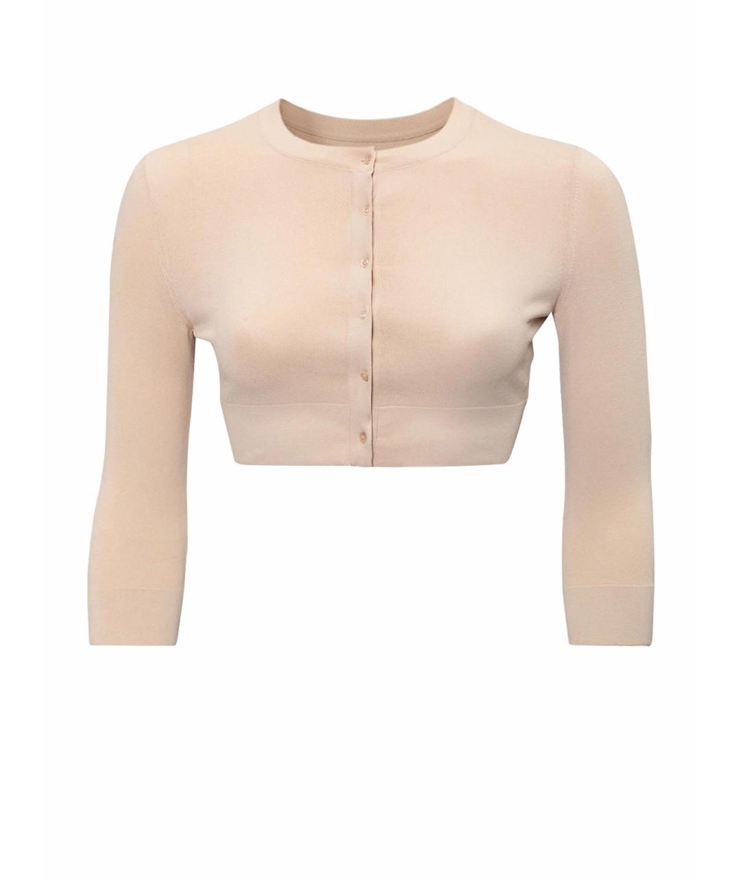 ALAIA Бежевый вискозный кардиган, фото 1