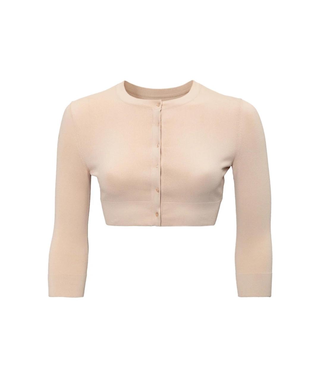 ALAIA Бежевый вискозный кардиган, фото 4