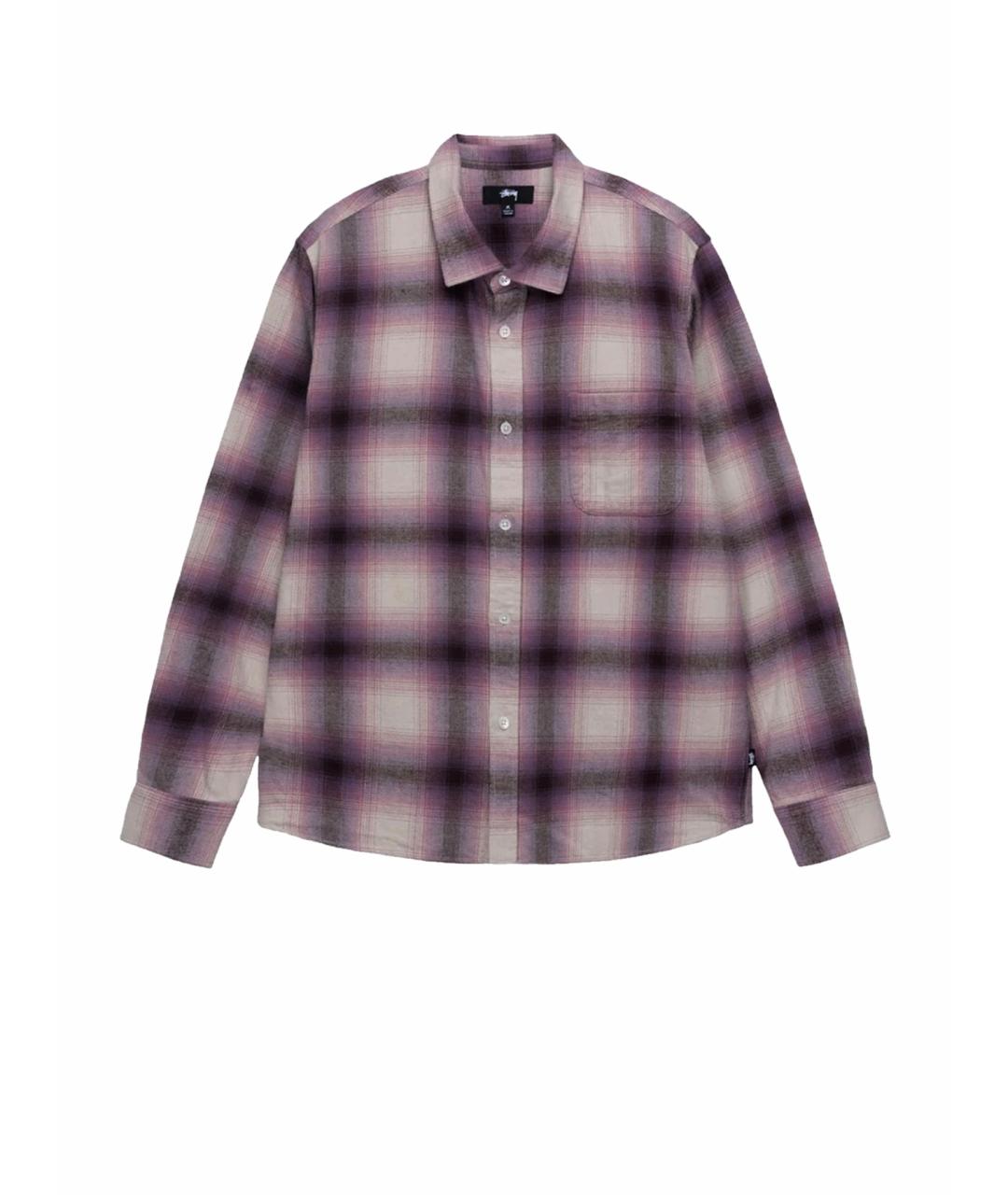 STUSSY Розовая хлопковая кэжуал рубашка, фото 1