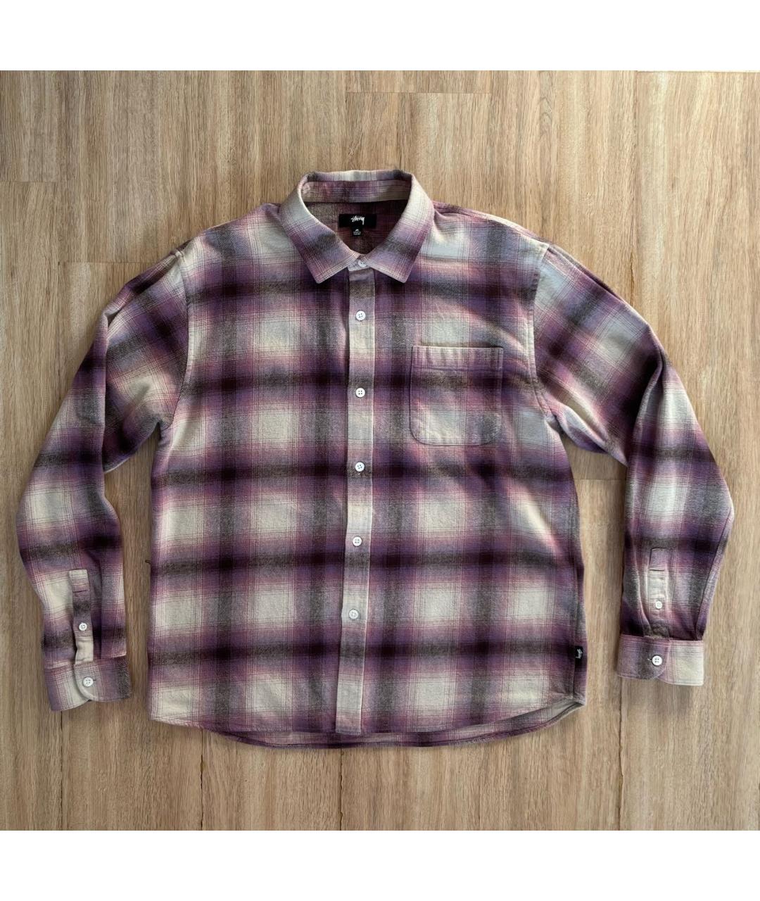 STUSSY Розовая хлопковая кэжуал рубашка, фото 8