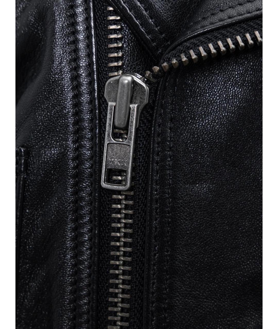 NO NAME Черная кожаная куртка, фото 3