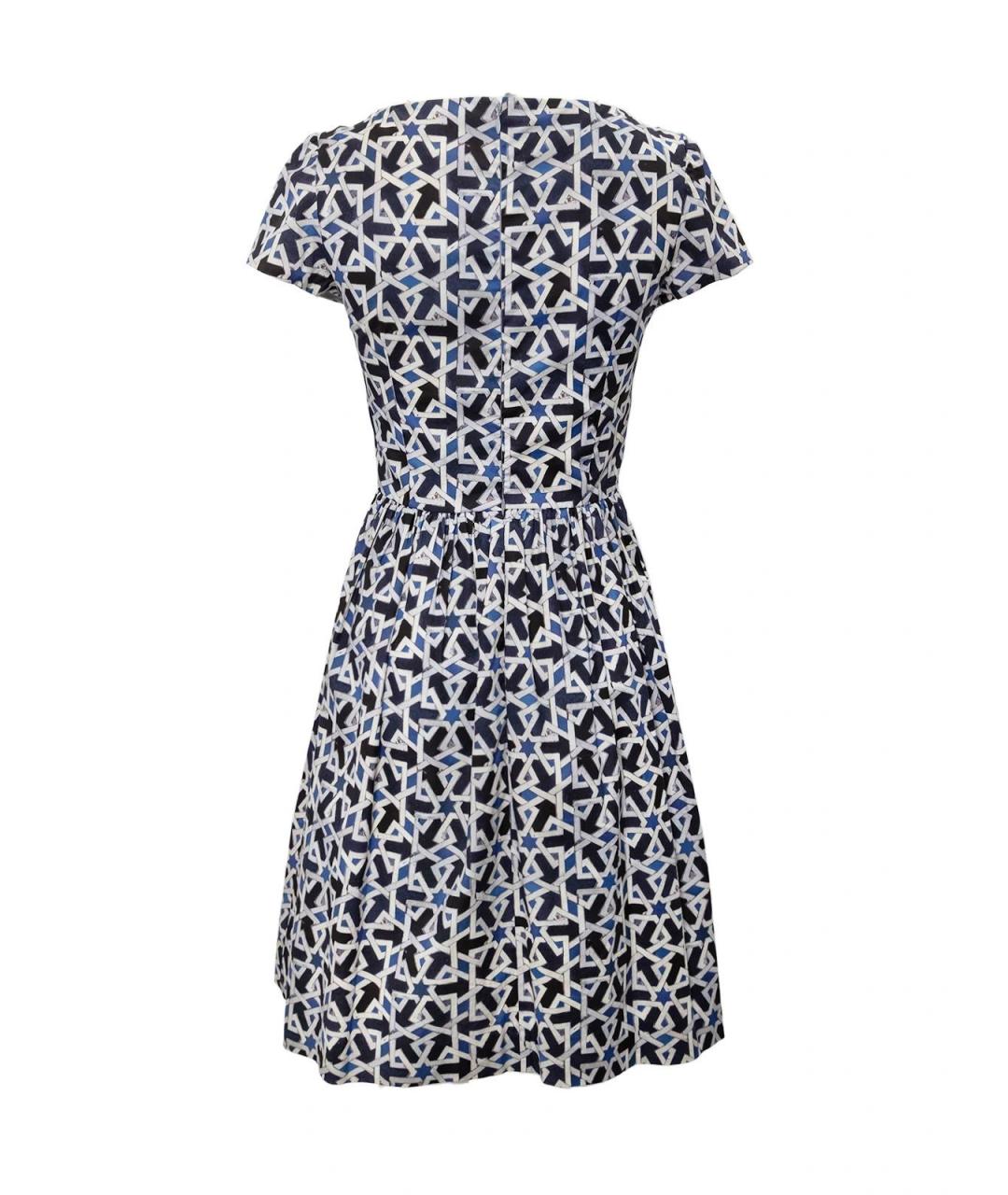 PRADA Синее хлопковое повседневное платье, фото 2