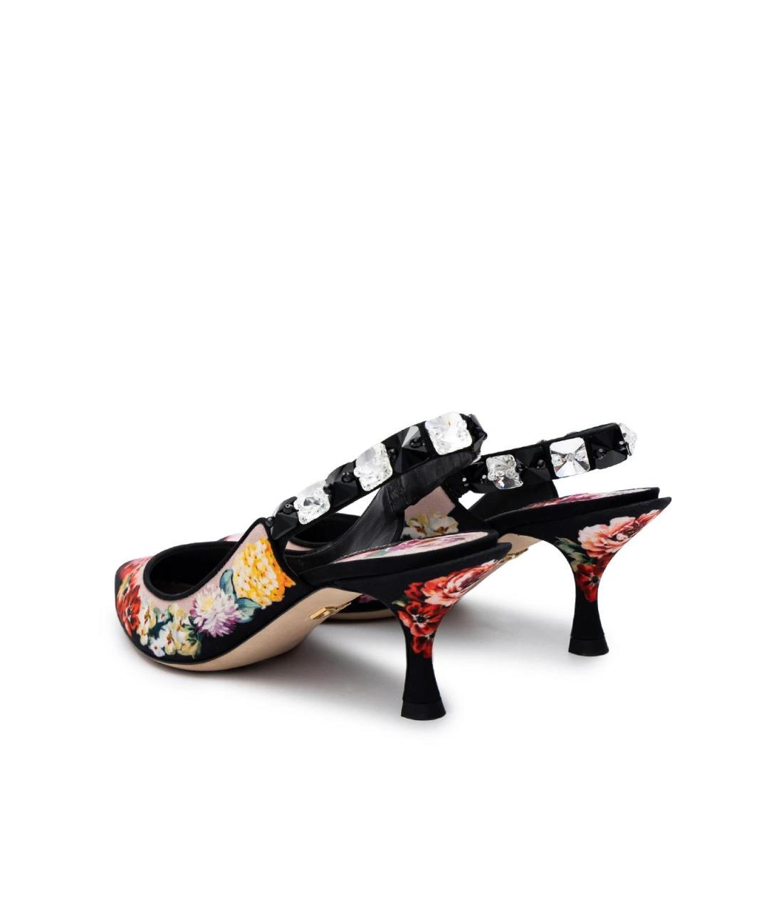 DOLCE&GABBANA Черные текстильные туфли, фото 3