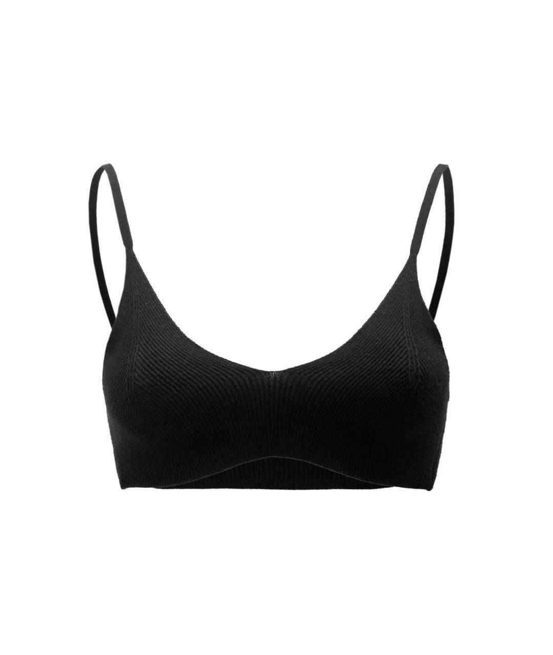 JACQUEMUS Черная вискозная футболка, фото 4