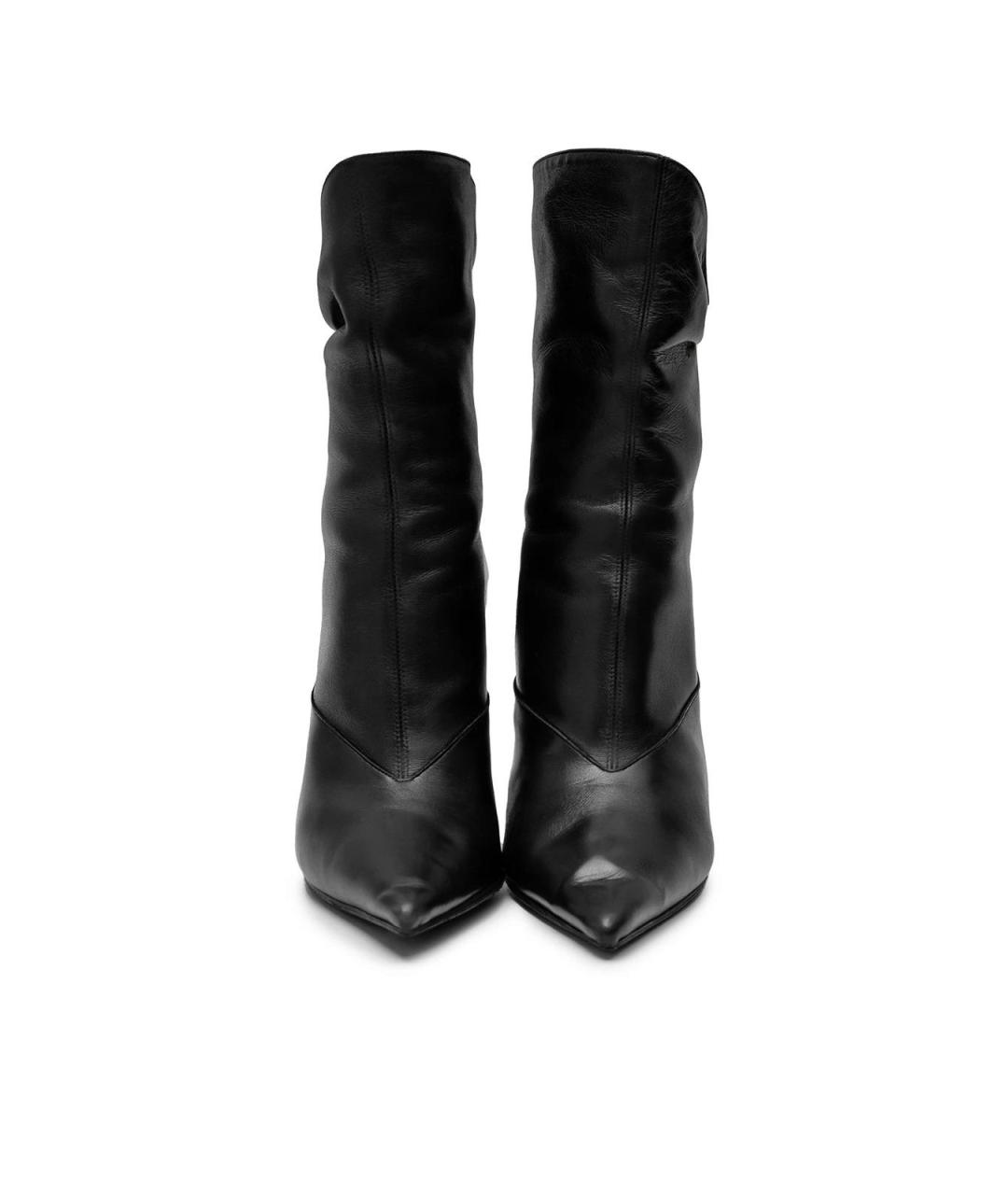 JIMMY CHOO Черные кожаные ботильоны, фото 5