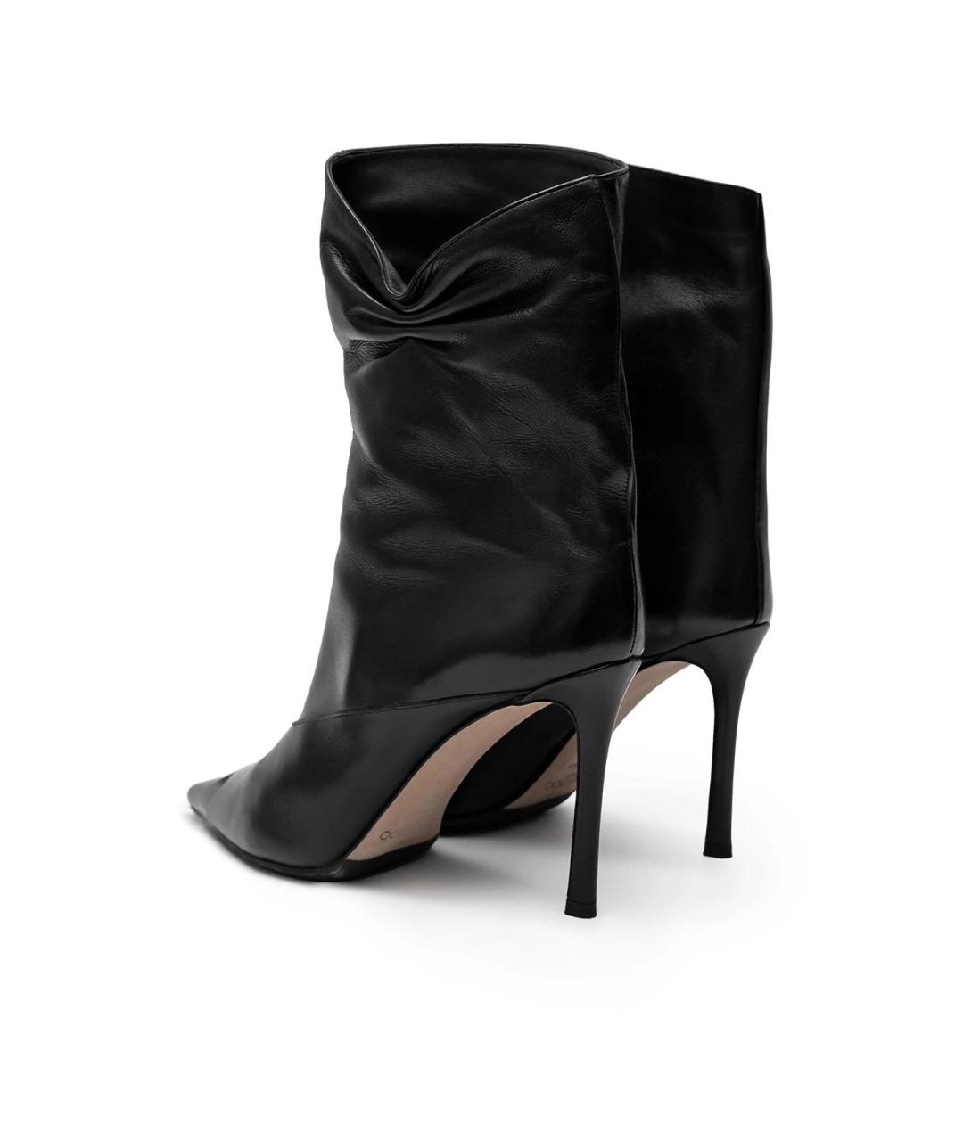 JIMMY CHOO Черные кожаные ботильоны, фото 4